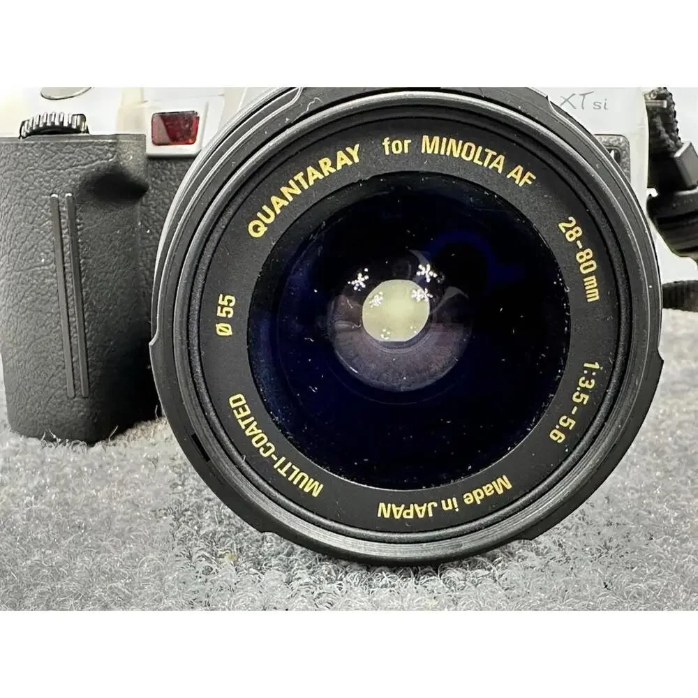 MINOLTA MAXXUM XTSI CAMERA QUANTARAY LENS 28-80MM‎ 1:35-5.6 BAG NOT TESTED